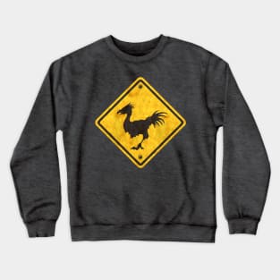 Chocobo Crossing Road Sign Crewneck Sweatshirt